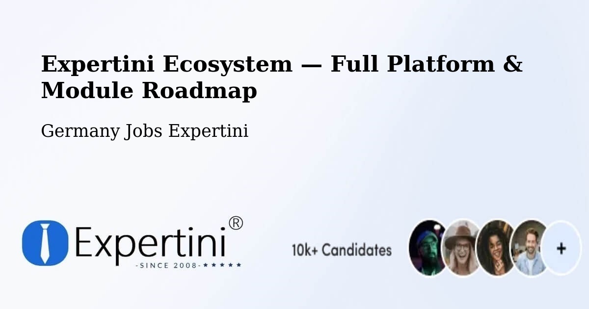 Expertini Ecosystem — Full Platform & Module Roadmap – Bornheim