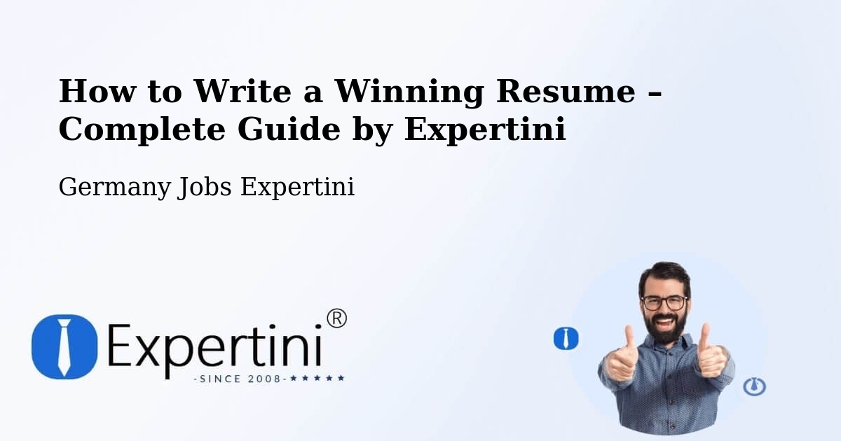 Resume Writing Guide for Job Seekers – Bornheim - Bornheim, Germany Jobs Expertini